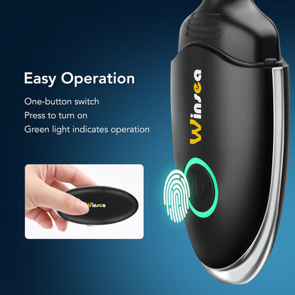 Winsea Ohren- und Nasenhaarschneider für Damen und Herren, Reisehaarschneider, hochpräziser Nasenrasierer, USB-wiederaufladbar, wasserdicht, sicherer und leiser Betrieb, Design