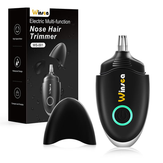 Winsea Ohren- und Nasenhaarschneider für Damen und Herren, Reisehaarschneider, hochpräziser Nasenrasierer, USB-wiederaufladbar, wasserdicht, sicherer und leiser Betrieb, Design