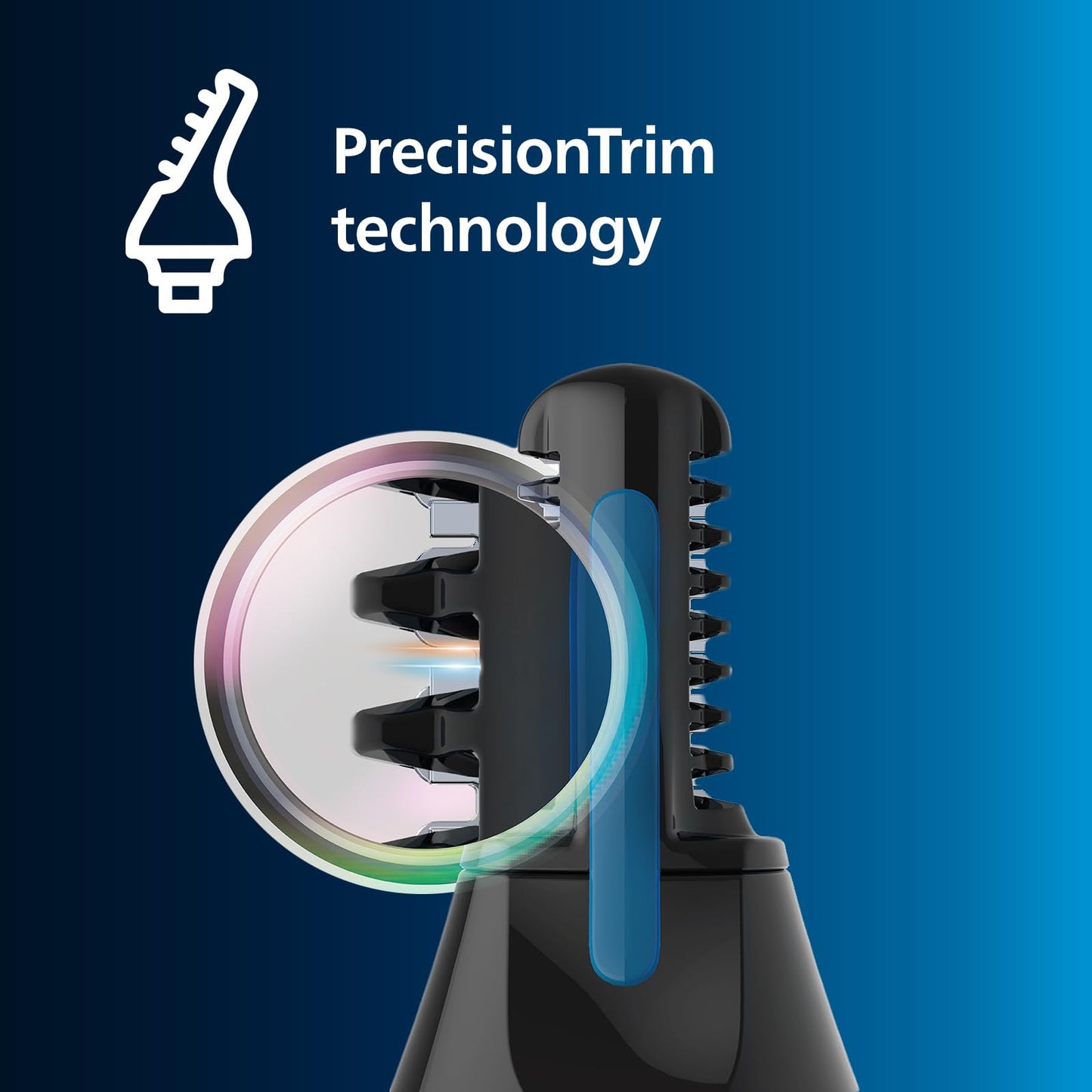 Philips Nasentrimmer 5000 Serie NT5650/16 Nasen Ohren Augenbrauen Trimmer PrecisionTrim Wasserdicht