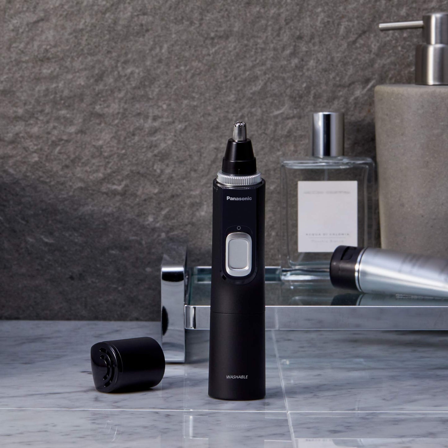 Panasonic ER-GN300-K503 Nasenhaarschneider Herren Nasen Ohren Augenbrauen Trimmer Wasserdicht Schwarz
