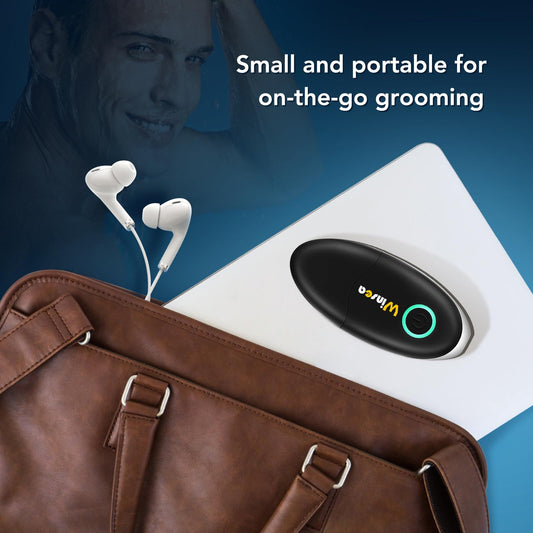 Winsea Ohren- und Nasenhaarschneider für Damen und Herren, Reisehaarschneider, hochpräziser Nasenrasierer, USB-wiederaufladbar, wasserdicht, sicherer und leiser Betrieb, Design