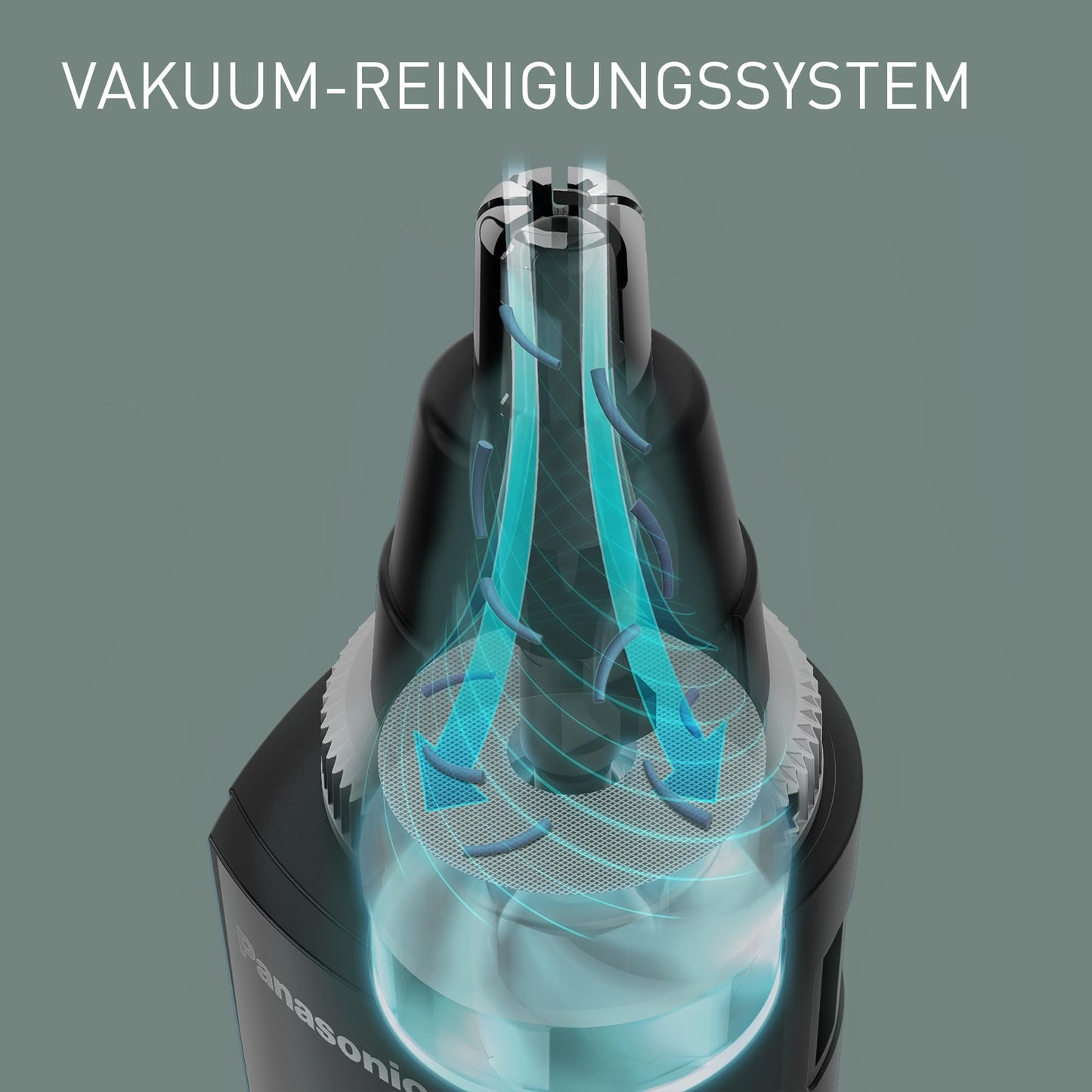 Panasonic ER-GN300-K503 Nasenhaarschneider Herren Nasen Ohren Augenbrauen Trimmer Wasserdicht Schwarz