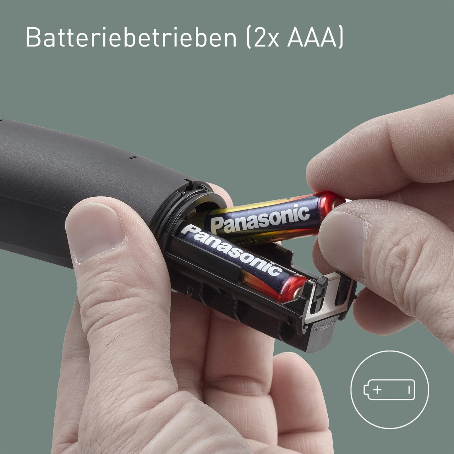 Panasonic ER-GN300-K503 Nasenhaarschneider Herren Nasen Ohren Augenbrauen Trimmer Wasserdicht Schwarz
